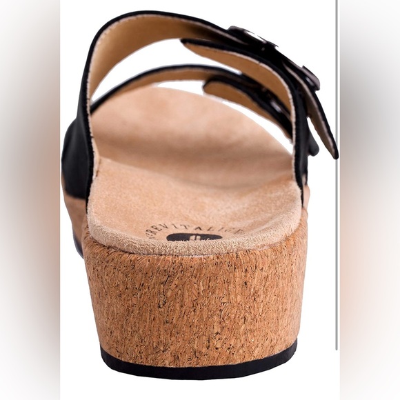 NEW in box revitalign Women's Black Slide Sandals breakwater cove size 6 - Picture 4 of 7